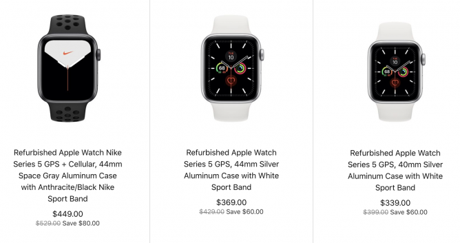 apple watch series 5 nike refurbished