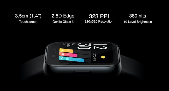 Анонсований розумний годинник Realme Watch: 9 днів автономності та ціна $ 53