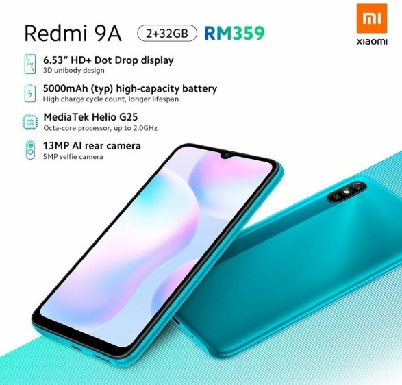 Смартфони Redmi 9A і Redmi 9C представлені офіційно всоьго за 2200 гривень