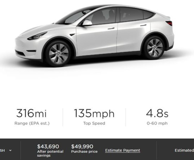 Tesla Model Y відчутно впала в ціні