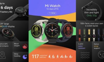Xiaomi офіційно представила Mi Watch: 16 днів автономності за 2990 гривень
