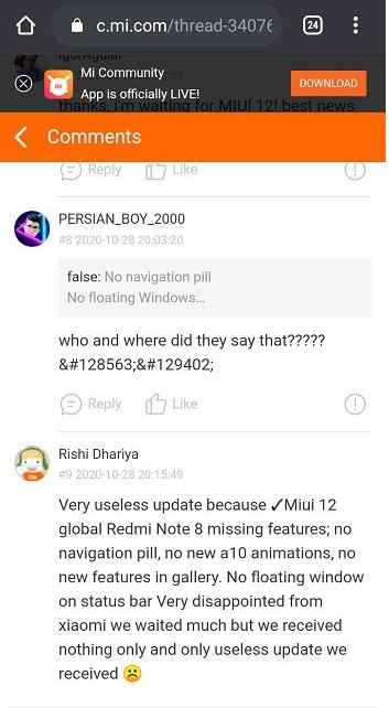Xiaomi відмовилася оновлювати Redmi на повноцінну MIUI 12