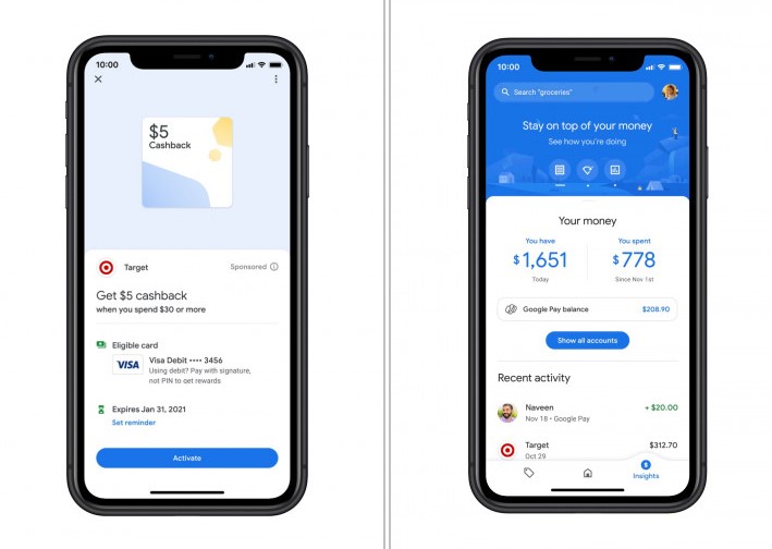 Google представила оновлений платіжний сервіс Google Pay, який отримав кардинально видозмінений інтерфейс, а також цілу серію нових функцій для зручних і безпечних платежів, економії і якісного відстеження своїх витрат.