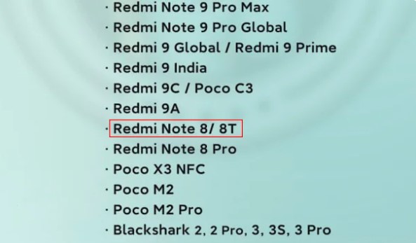 Android 11 для Redmi Note 8 / 8Т / 8 Pro офіційно?