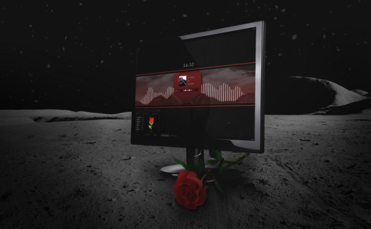 Rose On The Moon