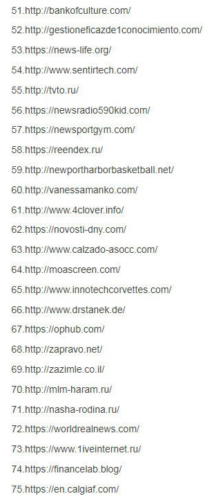 Суд зажадав заблокувати в Україні більше 400 сайтів: список