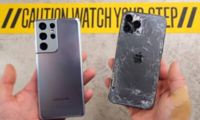 iPhone 12 Pro Max у важкому дроп-тесті знищив Samsung Galaxy S21 Ultra