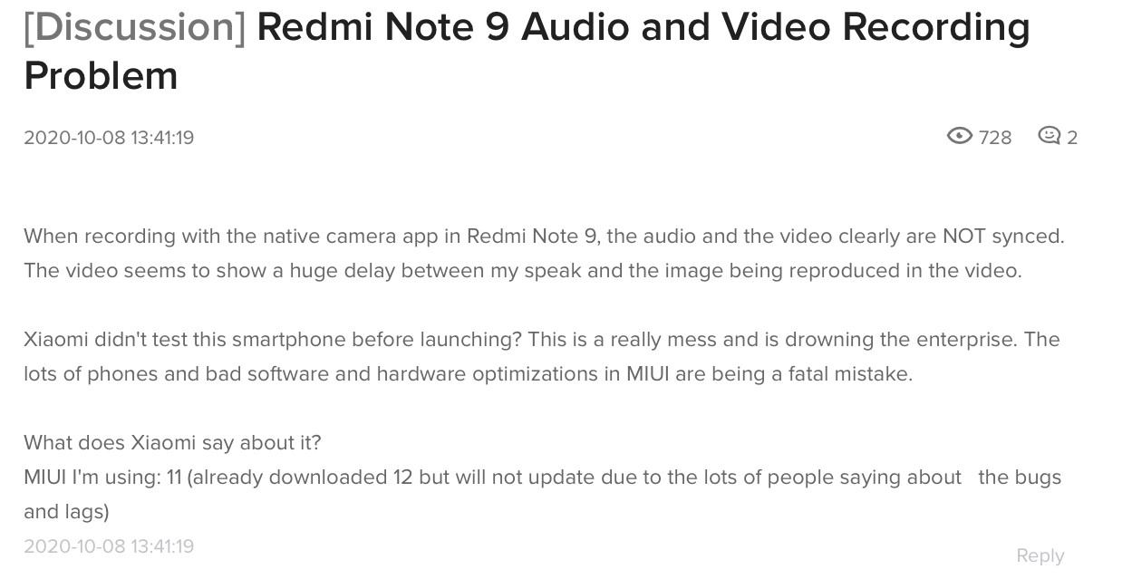 Проблема звуку і відео на Redmi Note 9 і Redmi 9 визнана офіційно