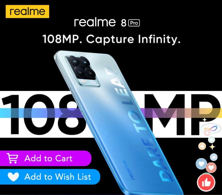 Смартфон Realme 8 Pro з'явився в продажі зразу після анонса