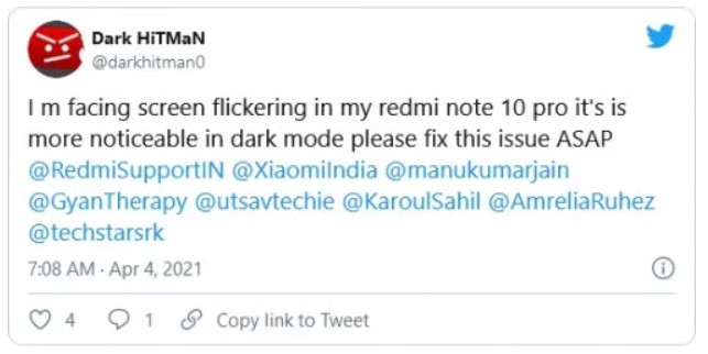 Користувачі Redmi Note 10 повідомляють про проблеми з сенсорним дисплеєм