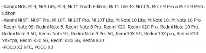 Новий список смартфонів Xiaomi, які отримають MIUI 12.5