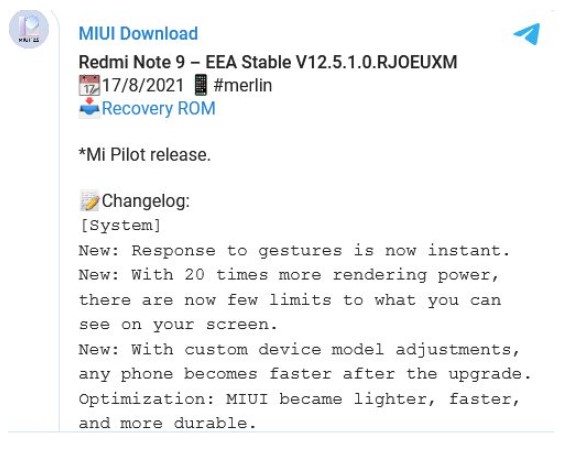 «Сяомі» випустила стабільну версію MIUI 12.5 для трьох смартфонів і тестовий варіант для ще одного пристрою. Повідомлення про те з'явилися на підконтрольних бренду телеграм-каналах.