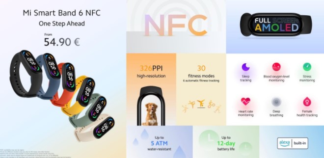Xiaomi Mi Band 6 з підтримкою NFC і оплати в магазинах надійшов у продаж