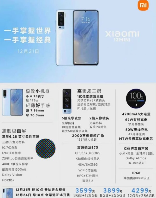 Xiaomi 12 mini все-таки бути: чим здивує новий компактний флагман