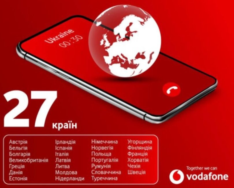Vodafone оновив тарифи для українців