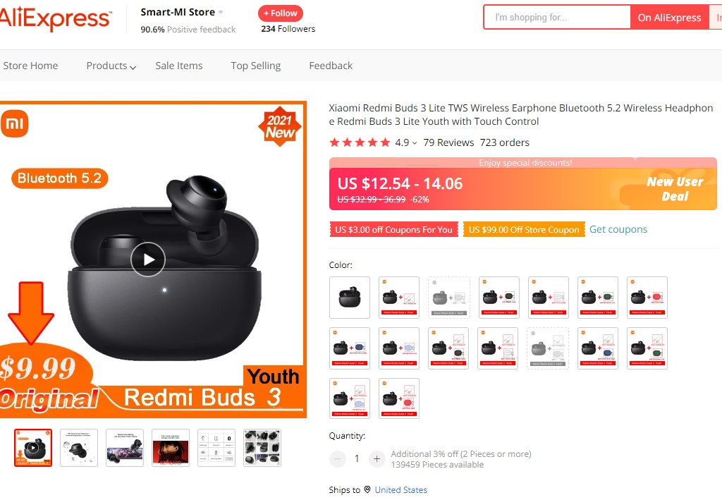 Навушники Xiaomi Redmi Buds 3 Lite впали в ціні до рекордно низького рівня