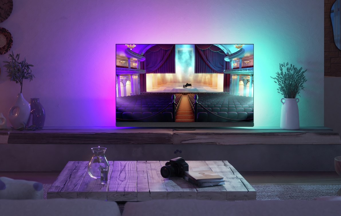 Офіційно представлений телевізор Philips OLED+90 з підсвічуванням Ambilight