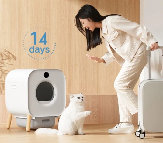 Xiaomi Xiaowen представила котячий туалет з автоочищенням та голосовим керуванням