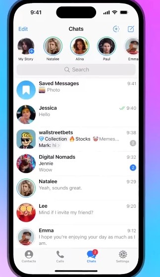 В Telegram представили функцію Stories, як в Instagram