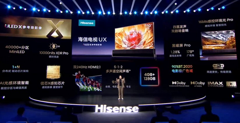 Офіційно представлений телевізор Hisense TV UX: один із найпередовіших телевізорів у світі