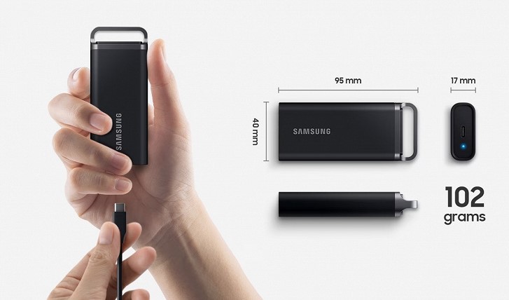 Представлений зовнішній SSD Samsung T5 Evo: 8 ТБ у габаритах запальнички