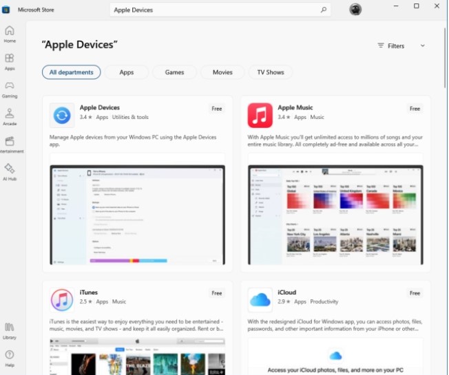 Apple Music, Apple TV та Apple Devices тепер доступні для Windows
