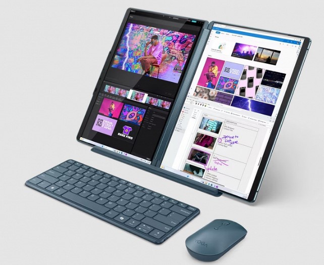 Офіційно представлений новий ноутбук-трансформер Lenovo Yoga Book 9 із двома дисплеями