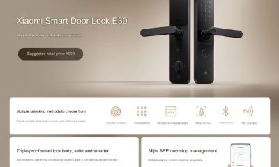 Офіційно представлений розумний замок Xiaomi Smart Door Lock E30 з шістьма рівнями захисту