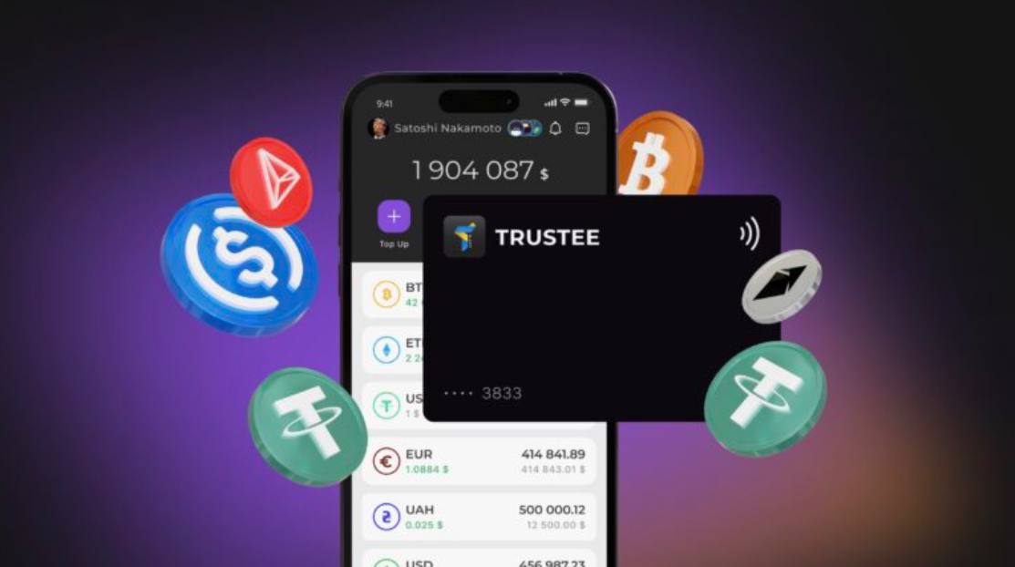 Європейська платіжна картка без блокувань від криптогаманця Trustee Plus