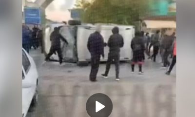 В Одесі натовп перевернув бус ТЦК: люди вигнали працівників з ринку